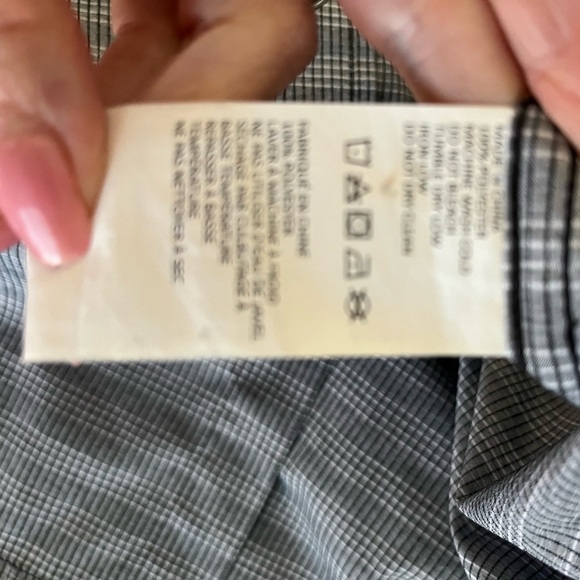 Prana Men’s Gray Plaid Button Front Long Sleeve Shirt Medium - Picture 11 of 11